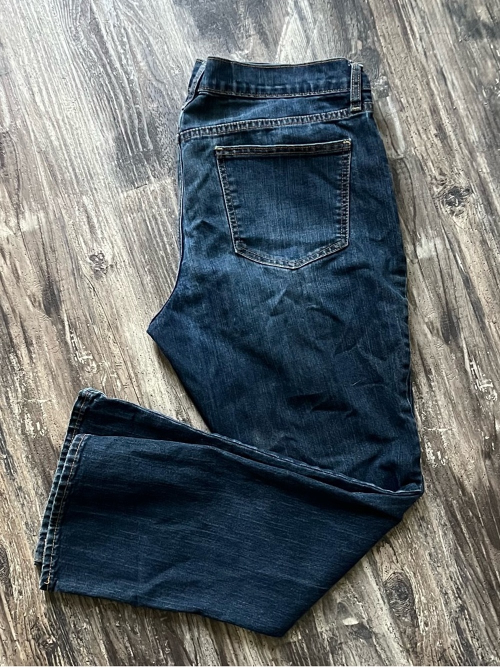 Old Navy Indigo Blue Jeans with Contrast Stitching